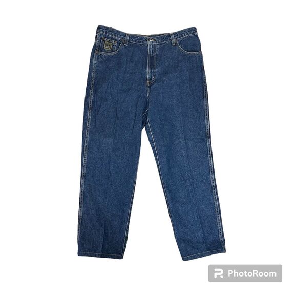 CINCH Jeans 38x30 Mens Green Label Straight Leg Denim Blue Western‎ Rodeo Hemmed